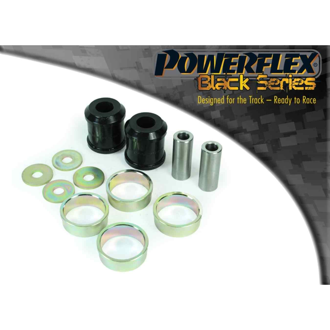 Silent bloc Powerflex intérieurs de bras de suspension inférieurs avant black series N°2 PFF5-6102BLK