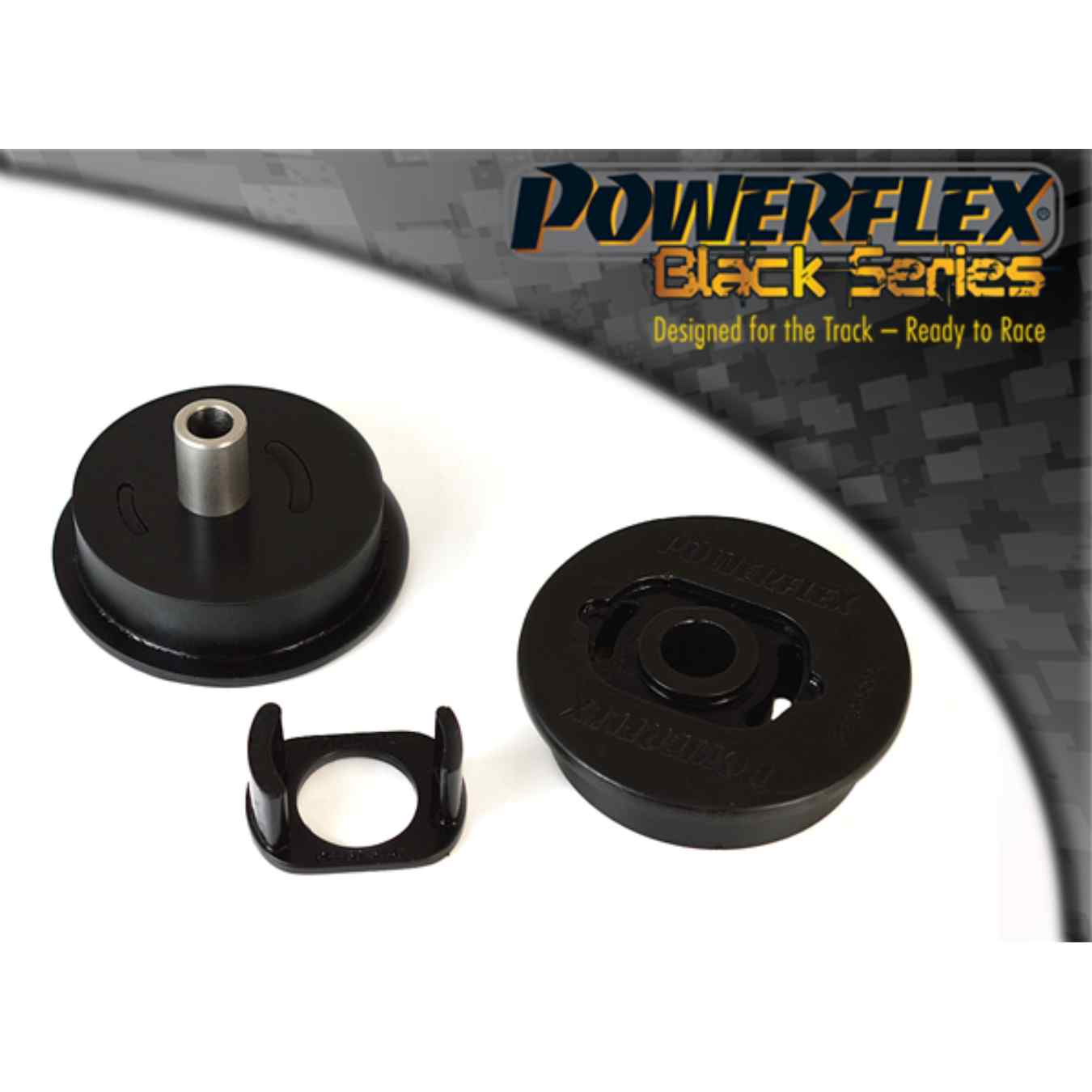 Silent bloc Powerflex moteur inférieur arrière black series N°20 PFF60-524BLK