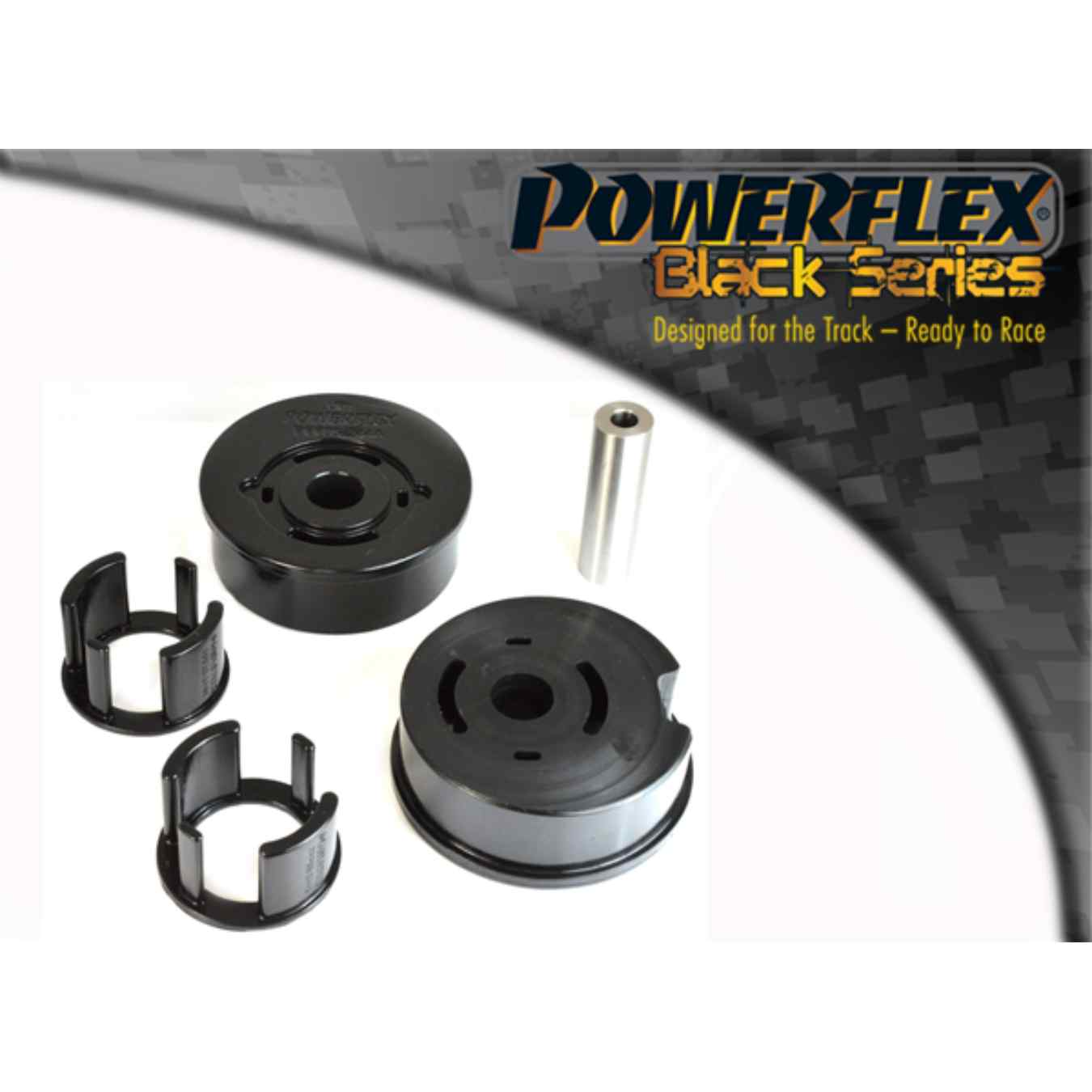Silent bloc Powerflex moteur inférieur arrière black series N°20 PFF85-244BLK