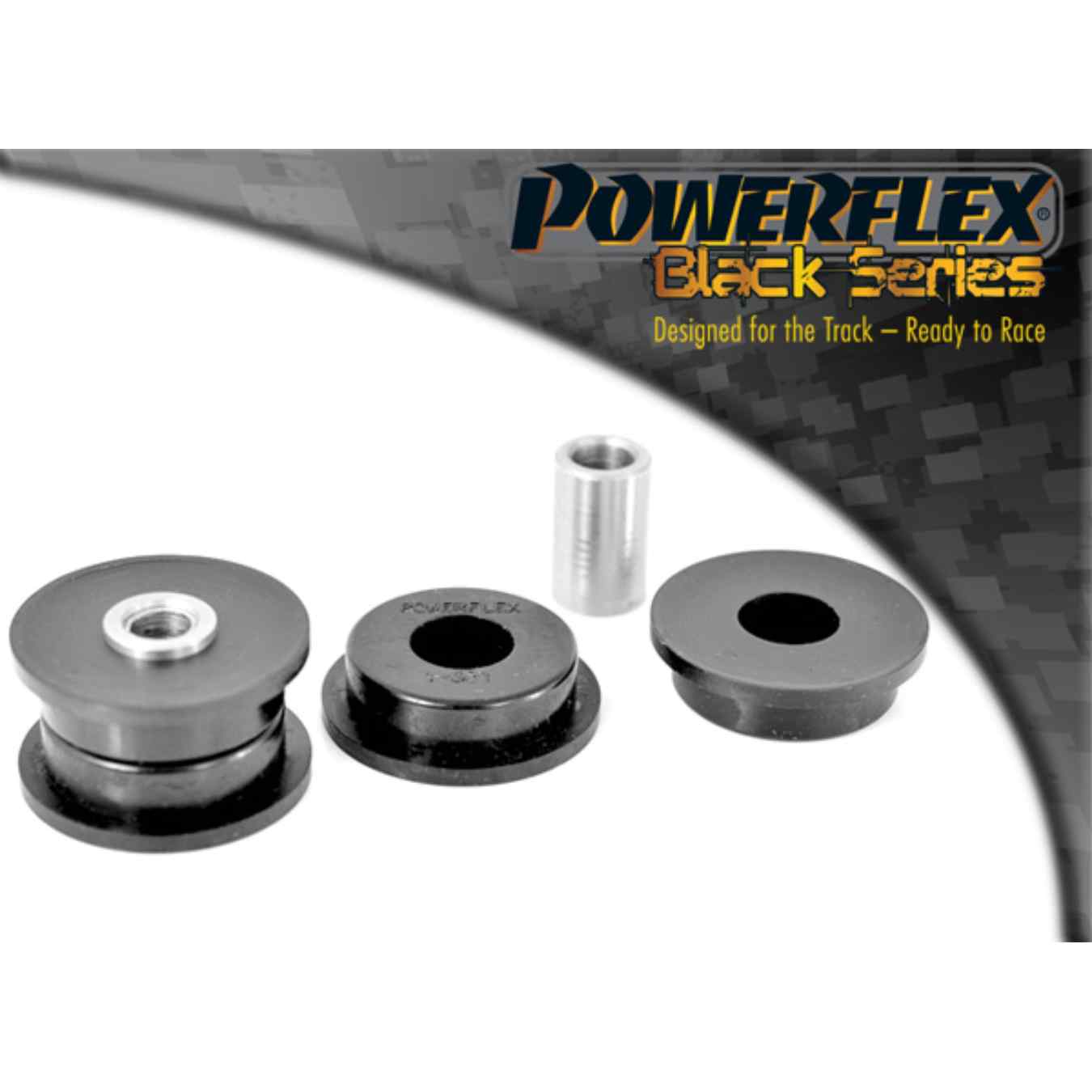 Silent bloc Powerflex superieurs de bras de suspension black series N°1 PFF1-301BLK