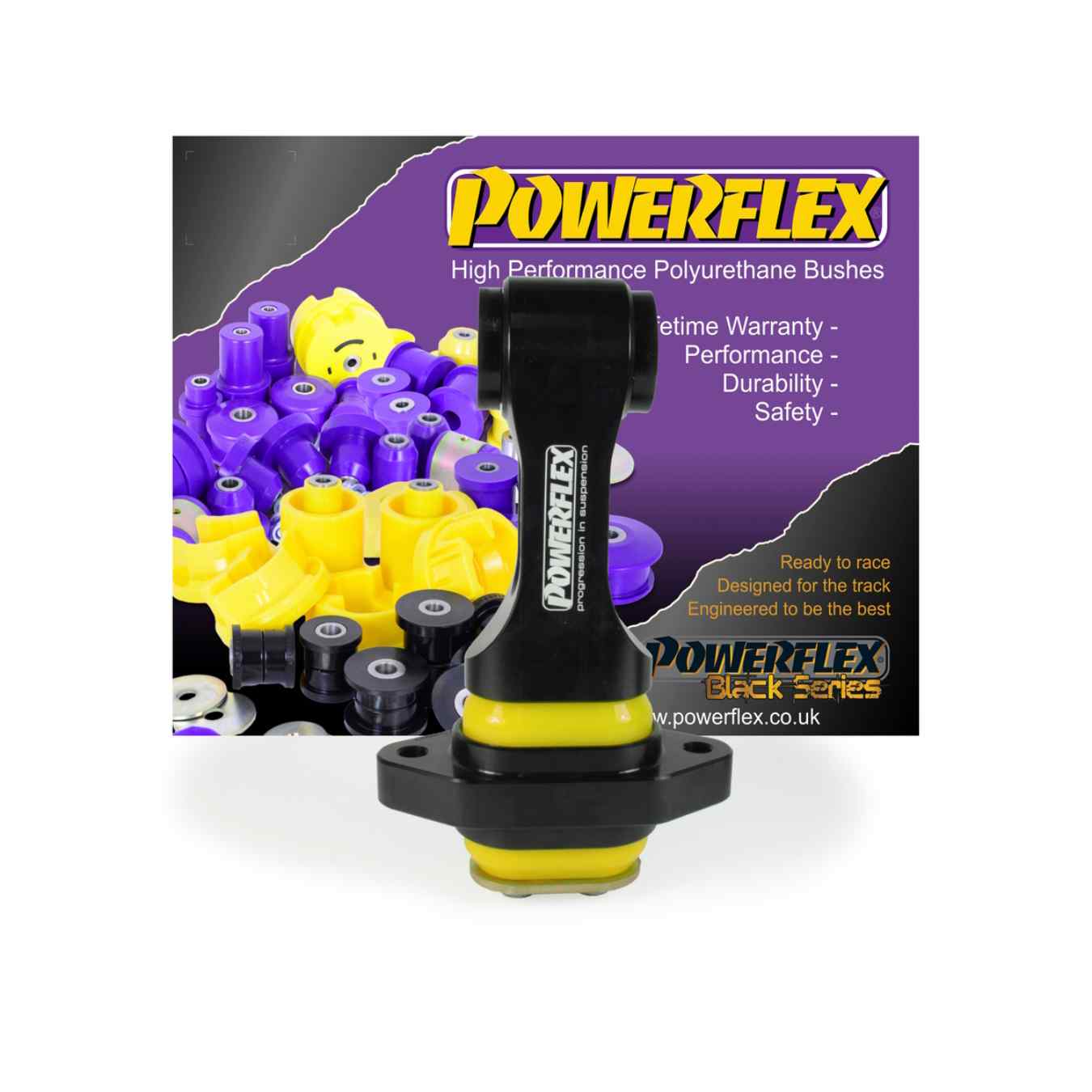 Silent bloc Powerflex support moteur anti couple road series N°20 PFF26-122