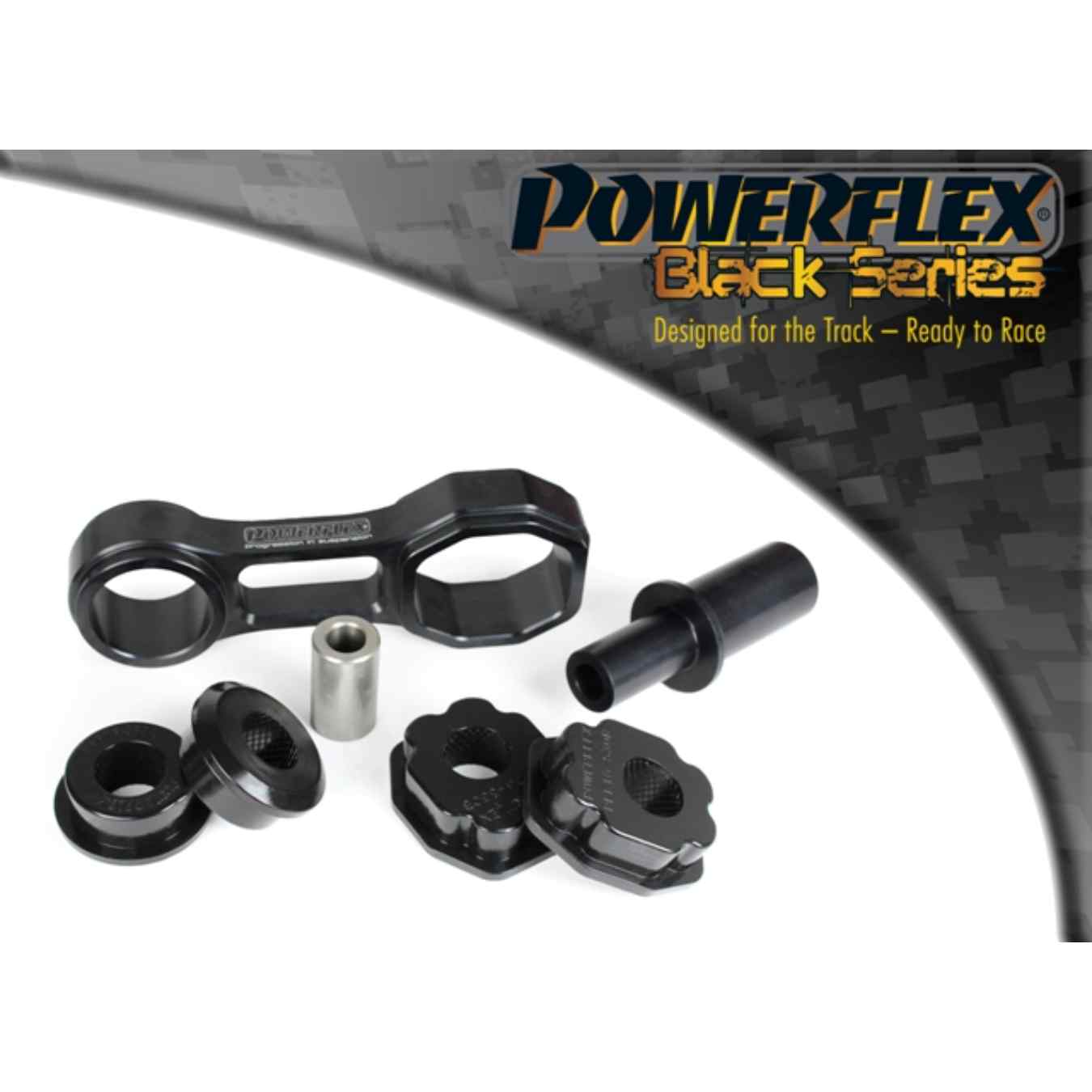 Silent bloc Powerflex support moteur inférieur black series N°20 PFF16-531BLK