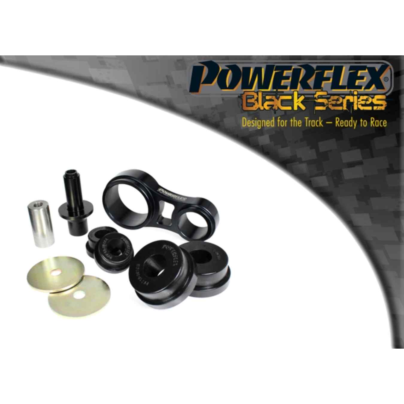 Silent bloc Powerflex support moteur inférieur black series N°6 PFF19-2020BLK