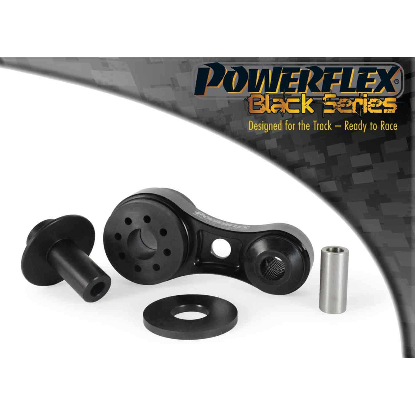 Silent bloc Powerflex support moteur inférieur black series N°23 PFF19-2223BLK