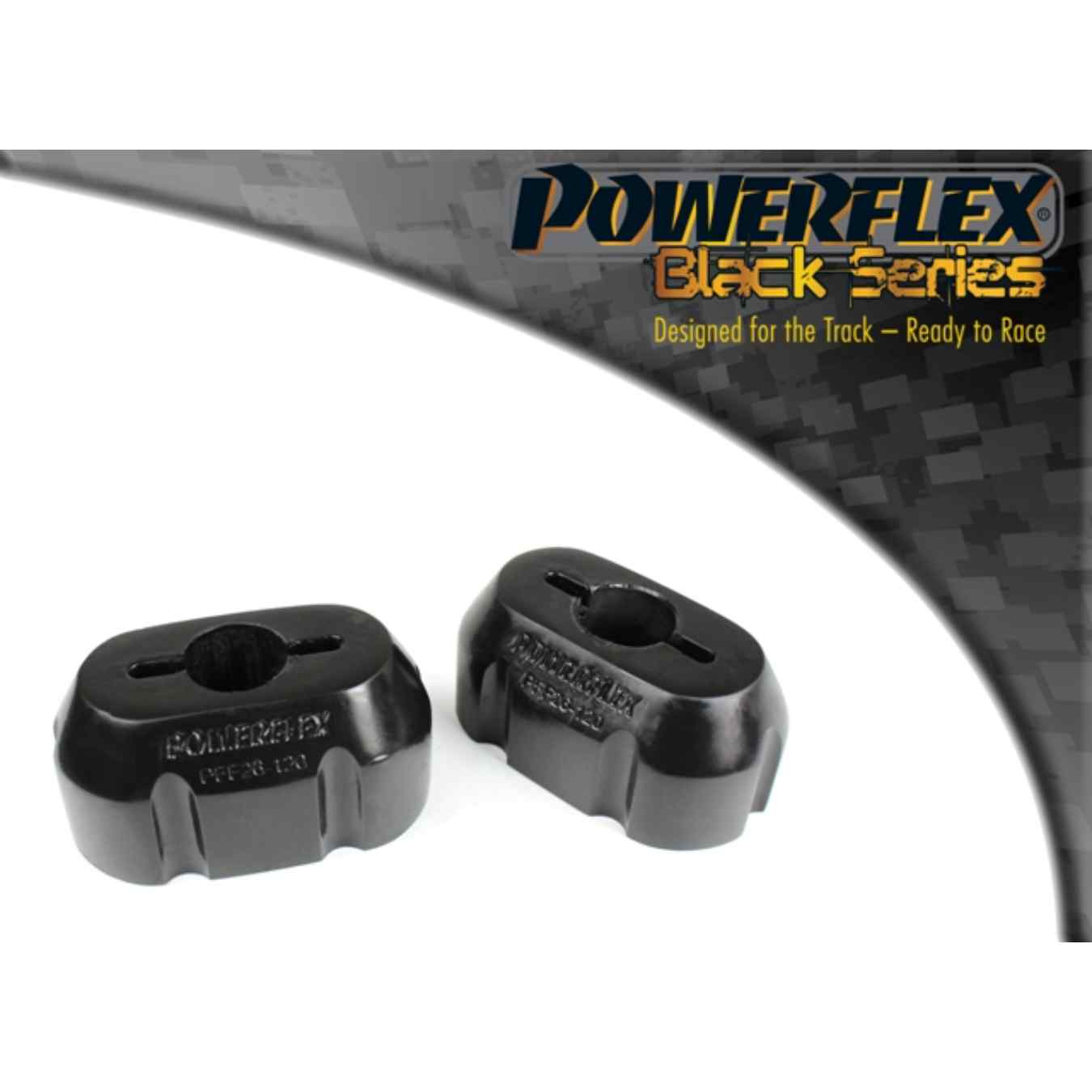 Silent bloc Powerflex support moteur inférieur black series N°20 PFF26-120BLK
