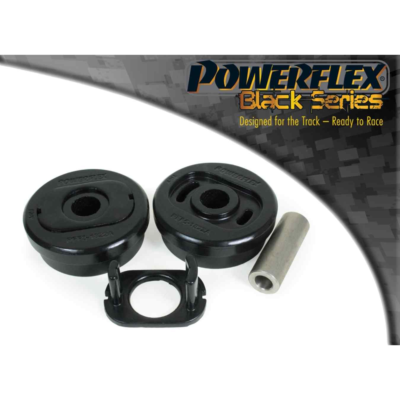Silent bloc Powerflex support moteur inférieur black series N°7 PFF5-1822BLK