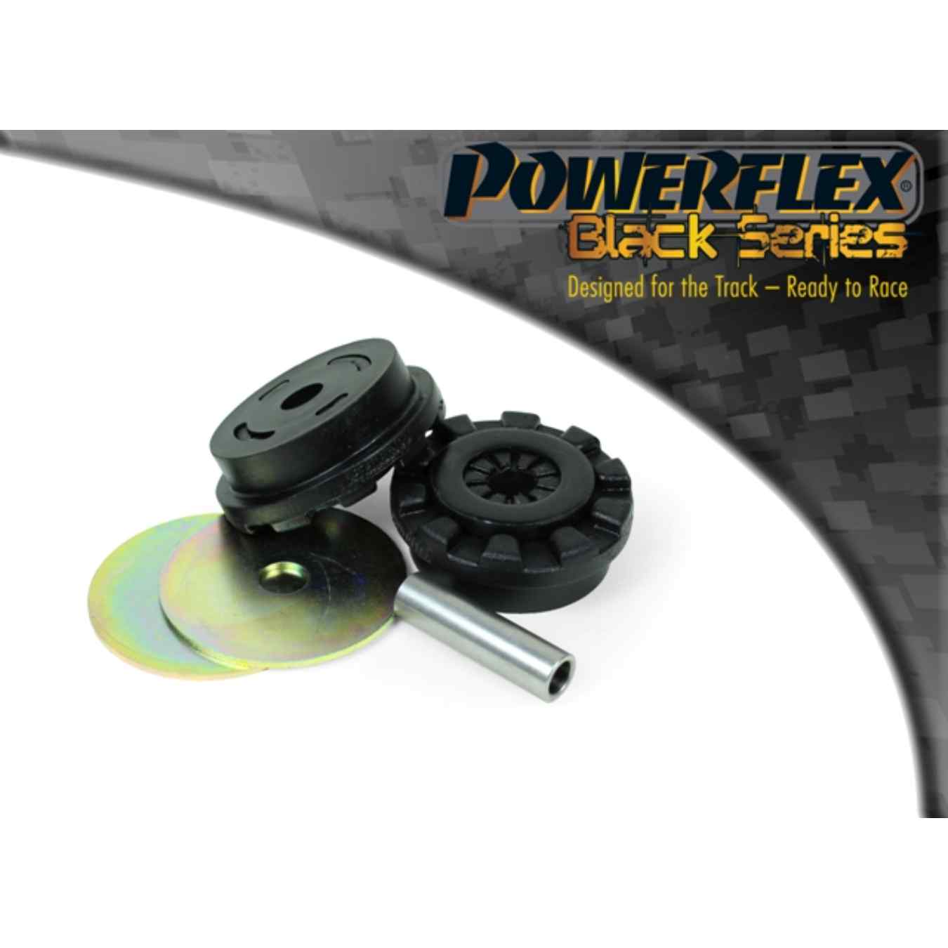 Silent bloc Powerflex support moteur inférieur (support oval 25mm) black series N°6 PFF19-2003BLK