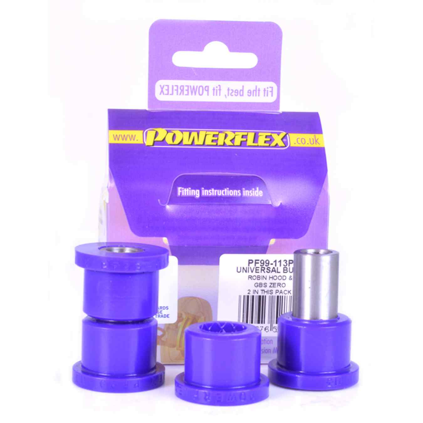 Silent bloc Powerflex universel kit pour Robin Hood road series PF99-113P