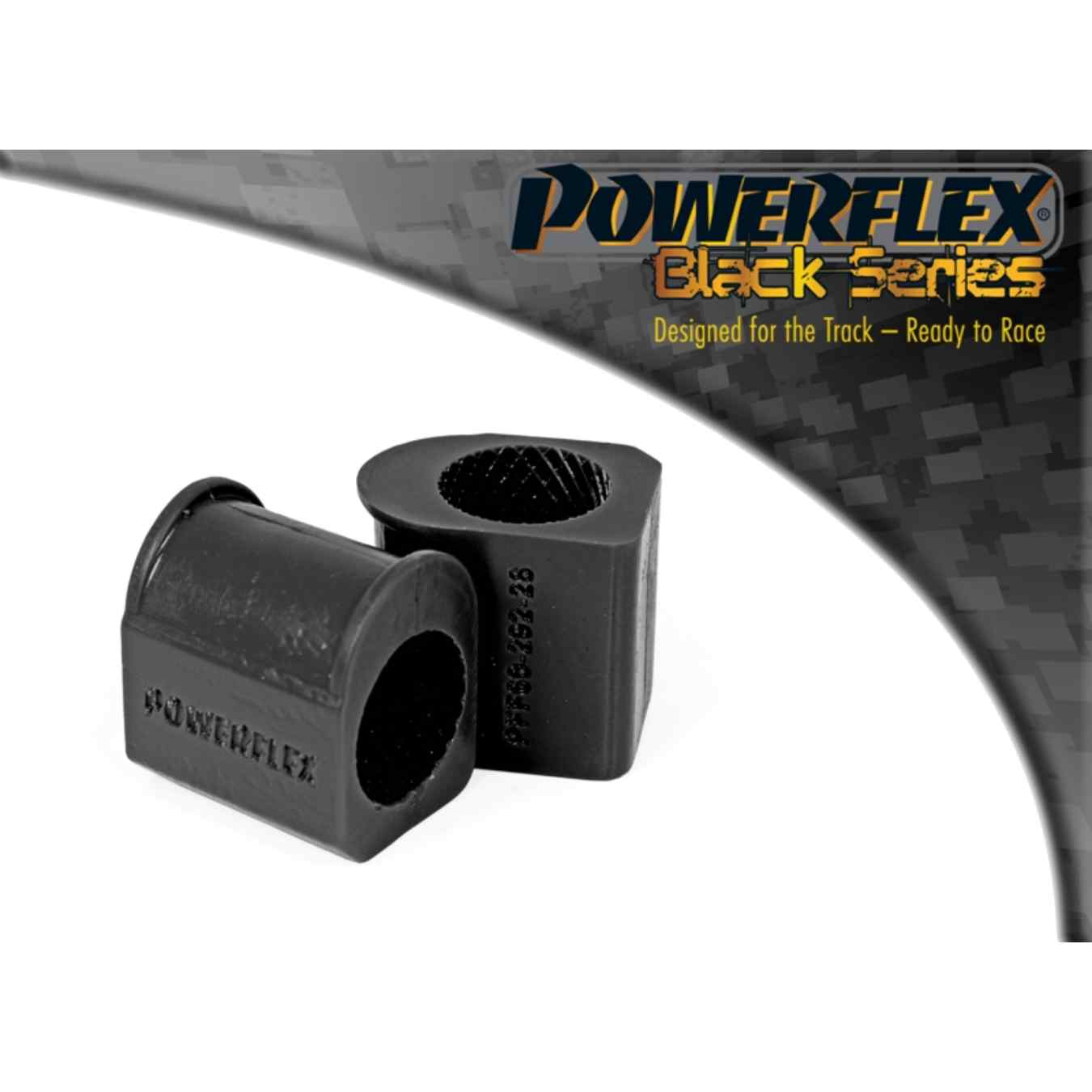 Silent bloc Powerflexs internes de barre anti-roulis avant 28mm 28mm black series N°2 PFF60-202-28BLK