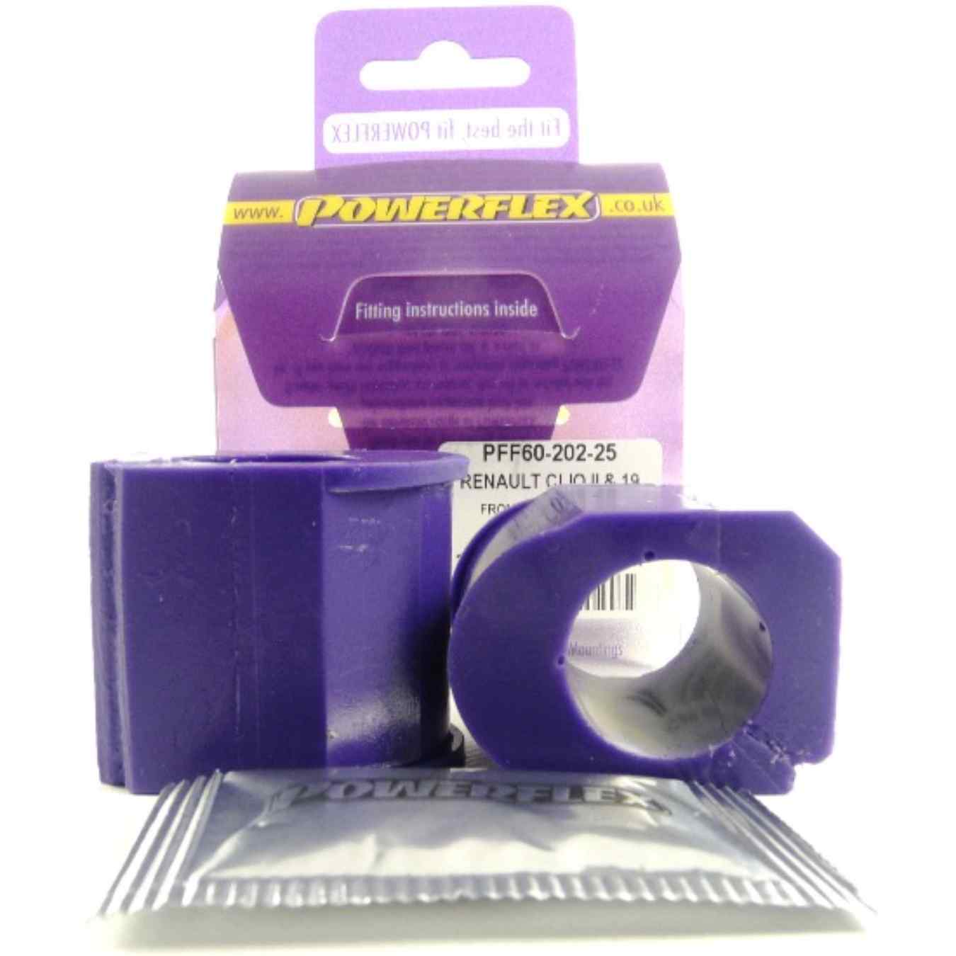 Silent bloc Powerflexs internes de barre anti-roulis avant 25mm road series N°2 PFF60-202-25