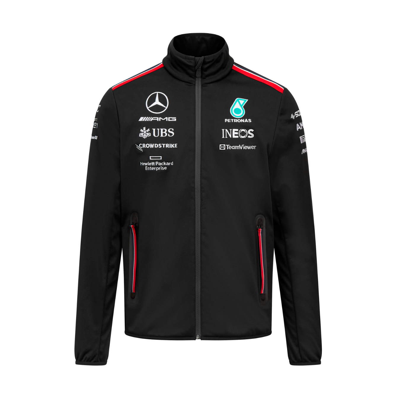 Softshell MERCEDES AMG Team Replica Noir pour homme