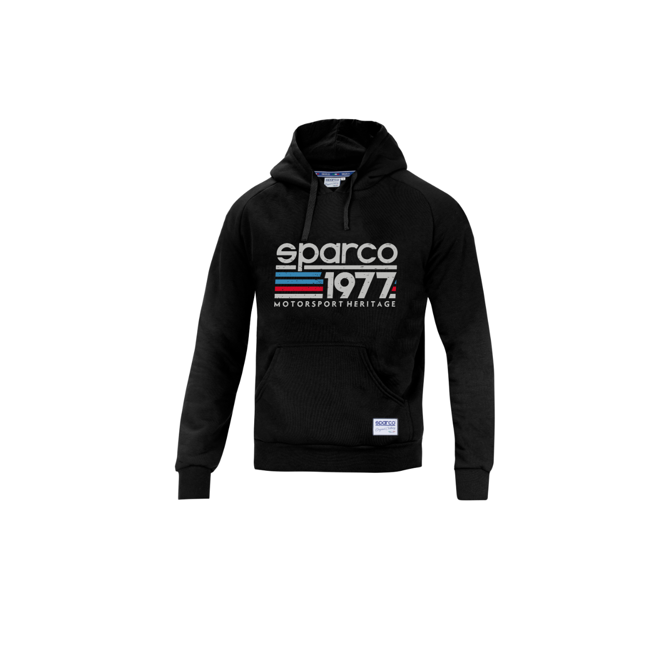 Sweat à capuche homme SPARCO 1977 noir