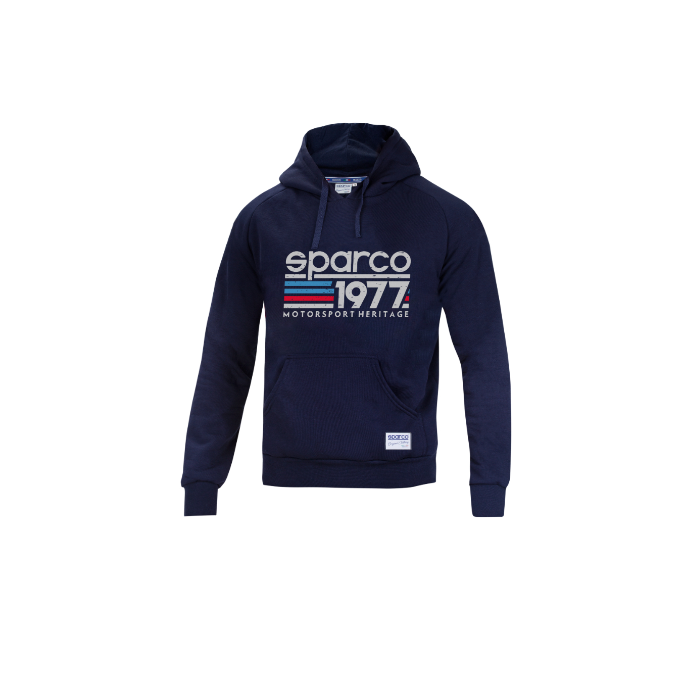 Sweat à capuche homme SPARCO 1977 bleu taille XL