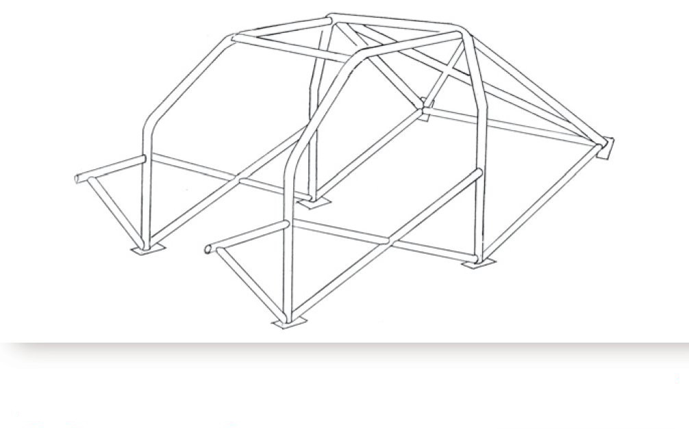 Arceau SPARCO pour FORD Escort Mk2 1975-1980 6 points à boulonner