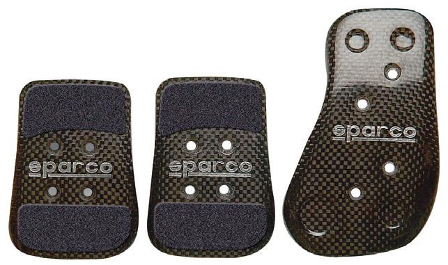 Kit 3 pédales SPARCO Carbone
