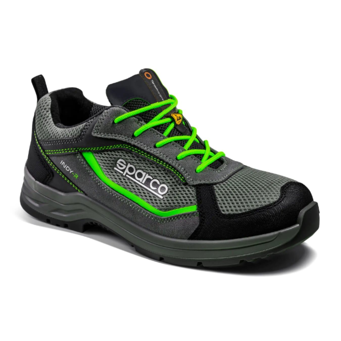 Chaussures mécano SPARCO Indy-R normes ESD, S1P, SR et LG Vert taille 35