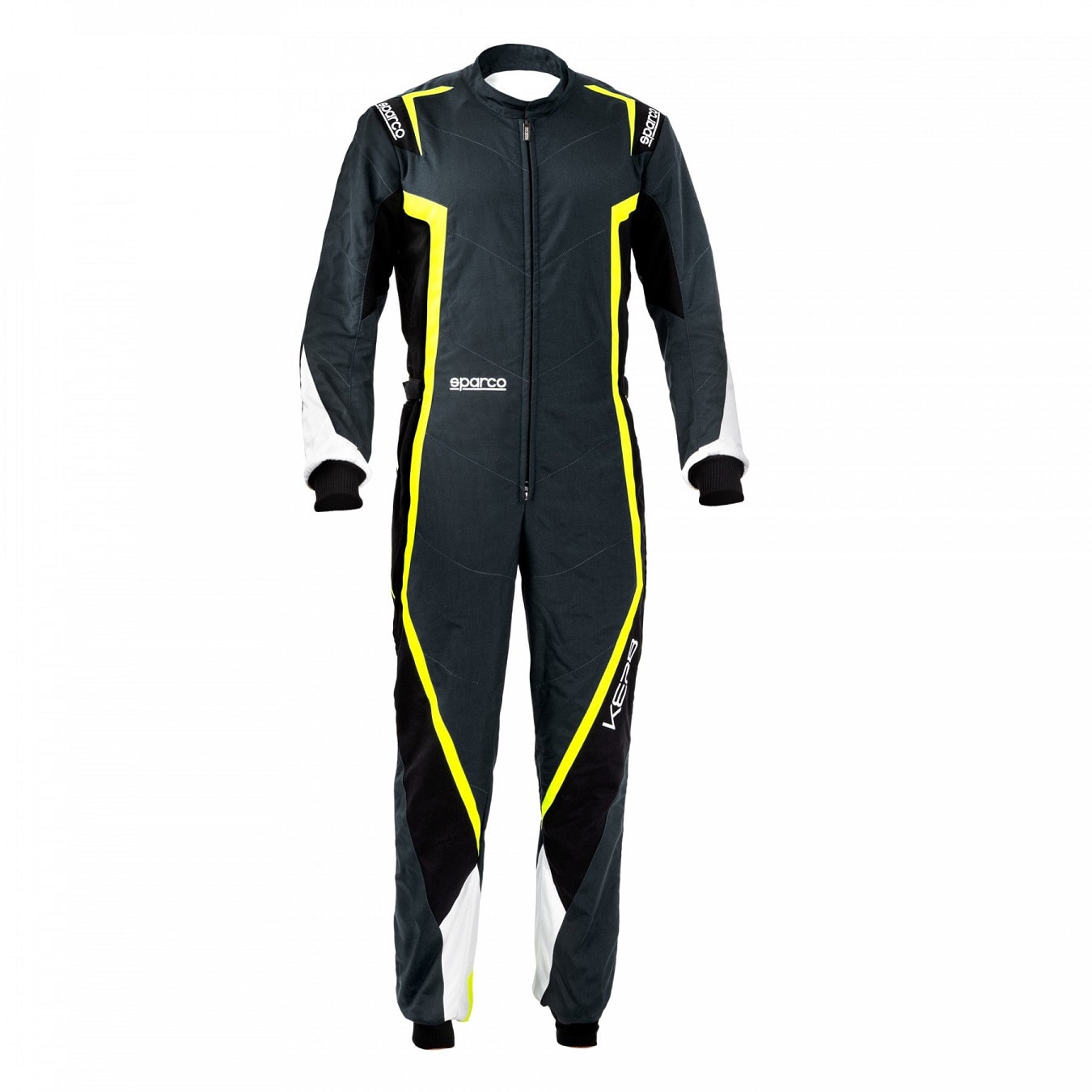 Combinaison karting SPARCO KERB CIK FIA Niveau 2 Anthracite Jaune