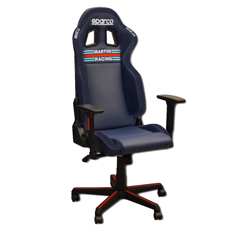 Siège de bureau SPARCO MARTINI RACING bleu