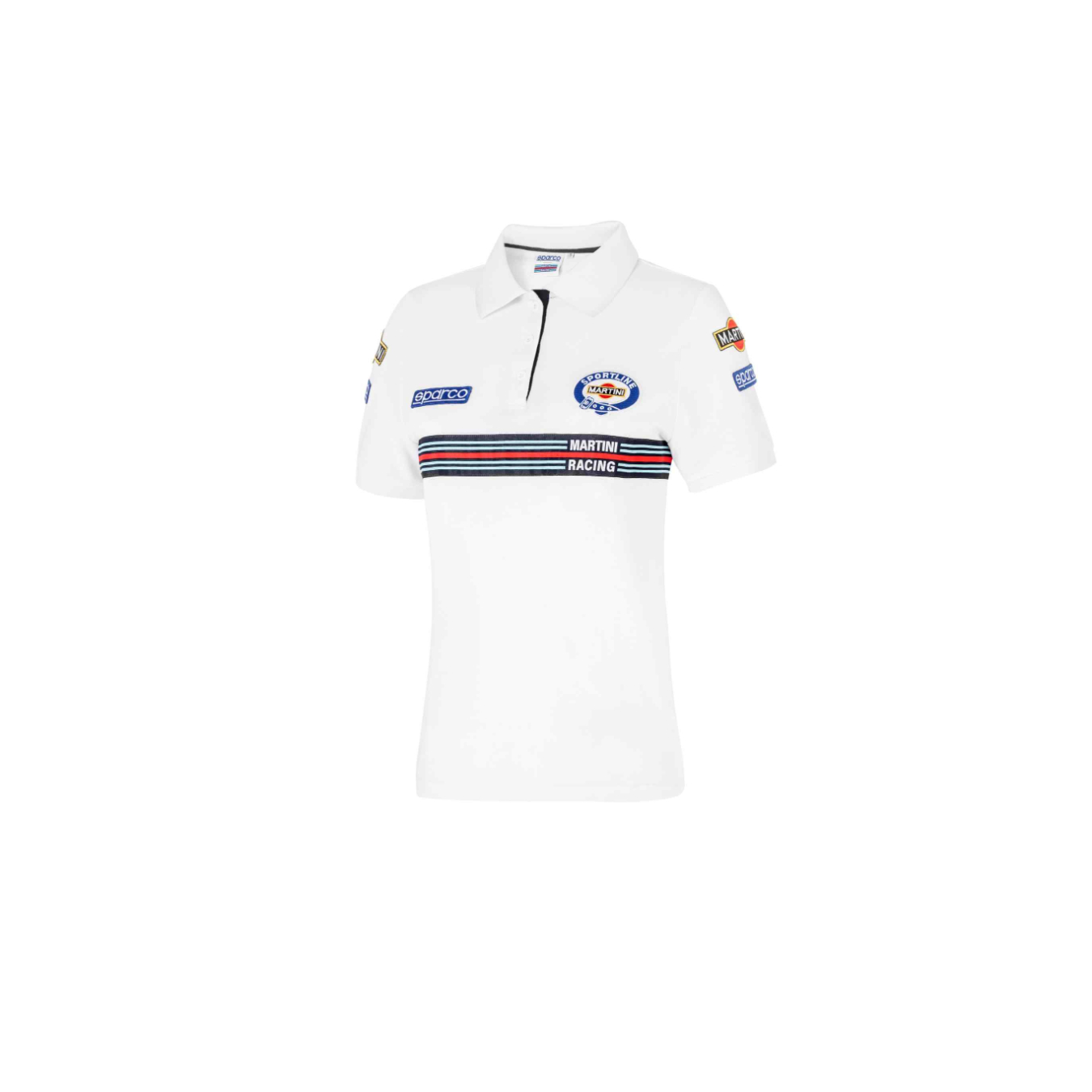 Polo SPARCO MARTINI RACING Patch Brodé Blanc Lady 2024