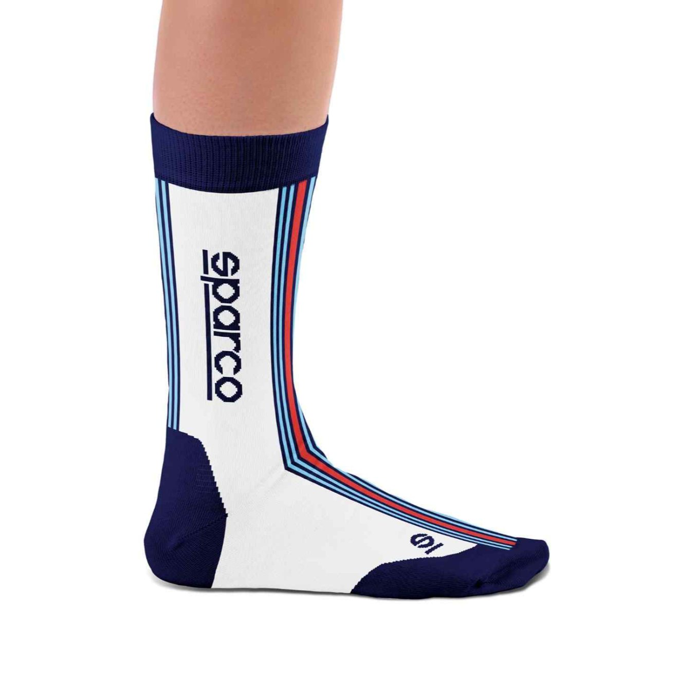 Chaussettes SPARCO MARTINI RACING ICONIC Blanc Bleu Marine 2024