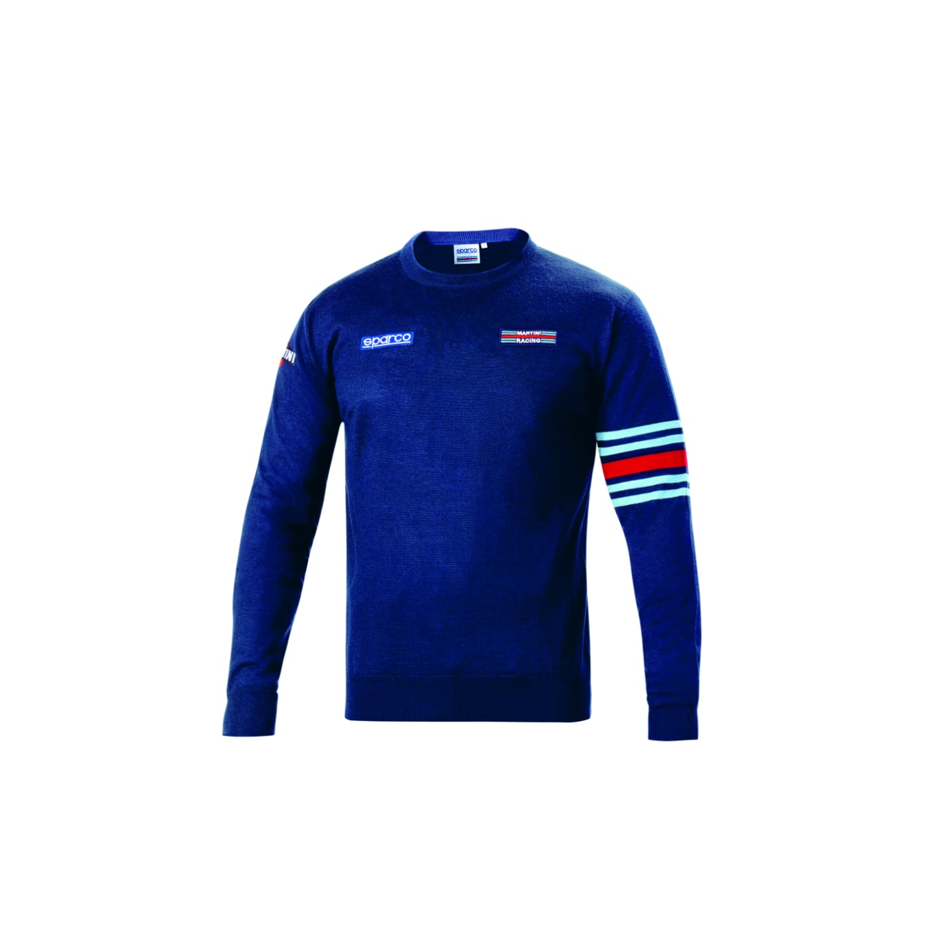 Pull en laine SPARCO MARTINI RACING à col rond - bleu taille XXL
