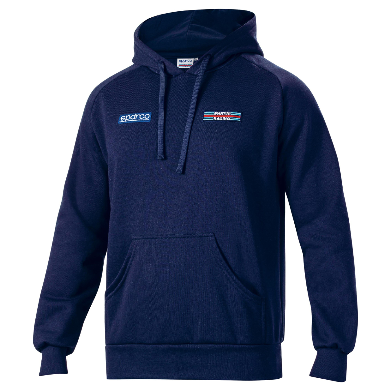 Sweat à capuche SPARCO MARTINI RACING STRIPES - bleu