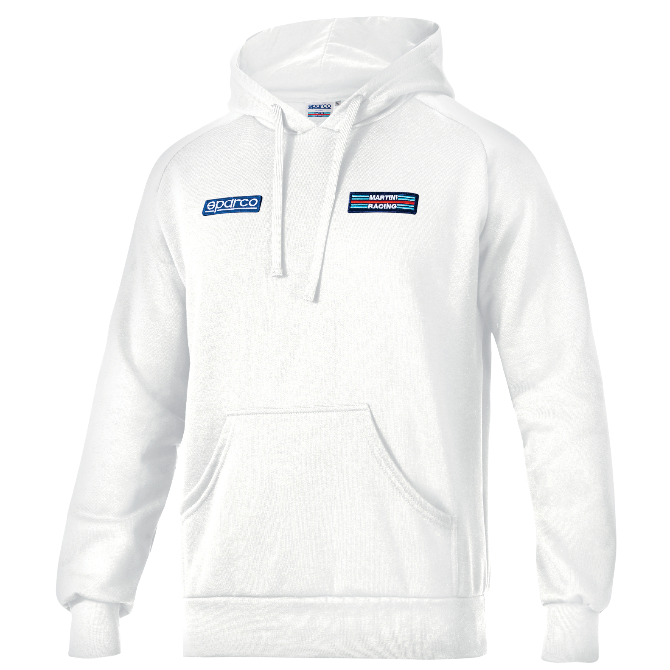 Sweat à capuche SPARCO MARTINI RACING STRIPES - blanc