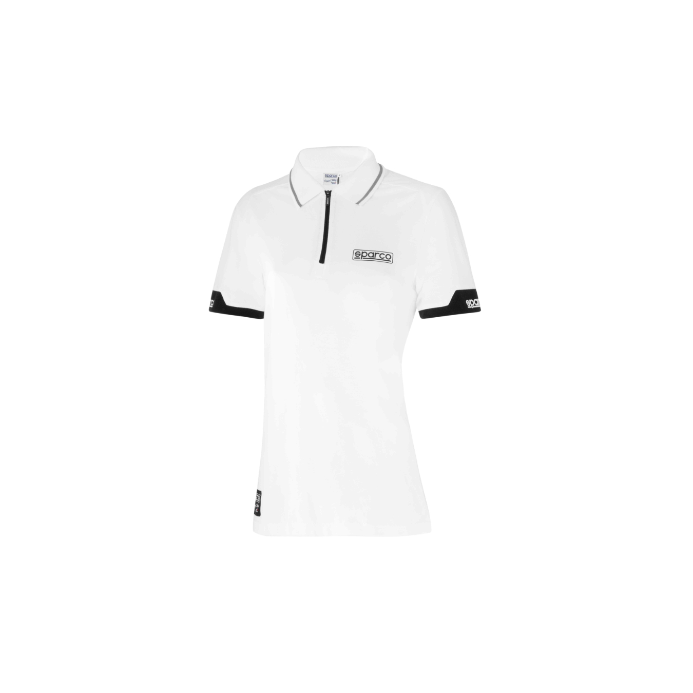 Polo Col Zippé SPARCO Femme Blanc 2024