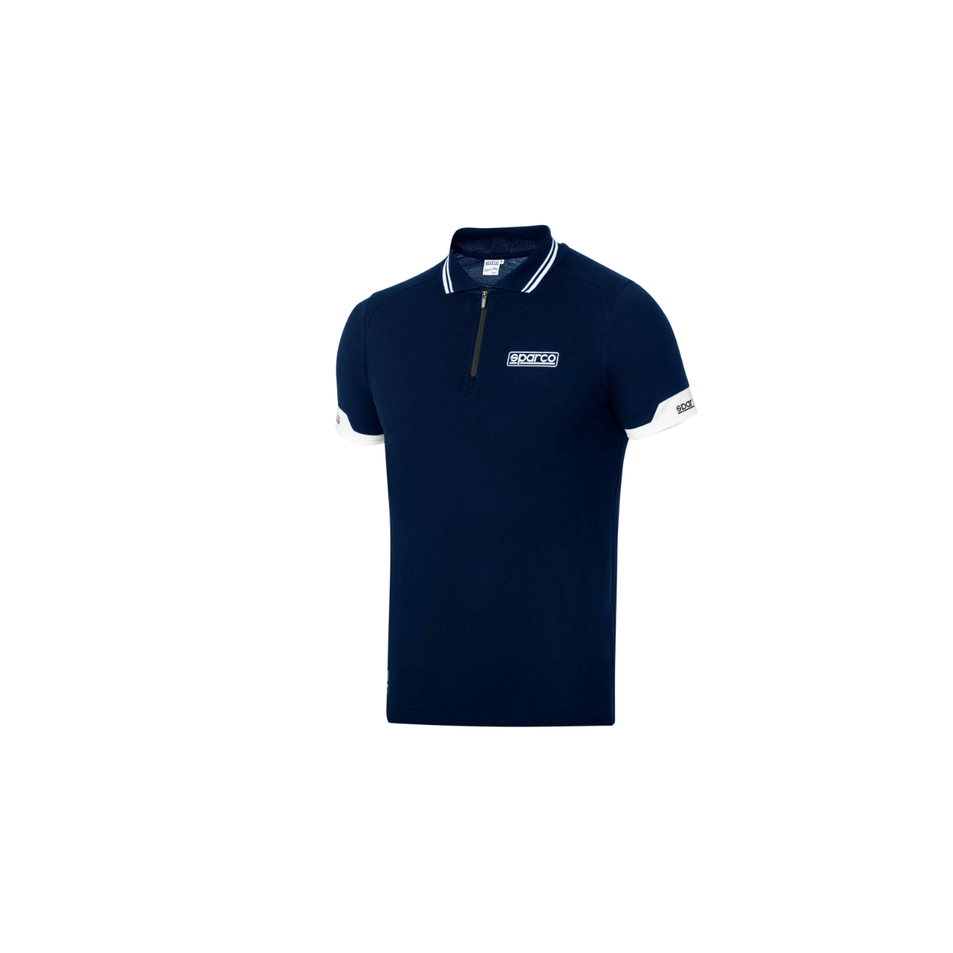 Polo Col Zippé SPARCO Bleu Marine 2024