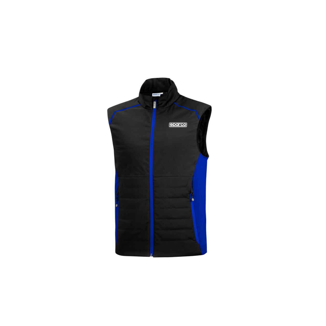 Doudoune sans manches SPARCO noire/bleu taille XS