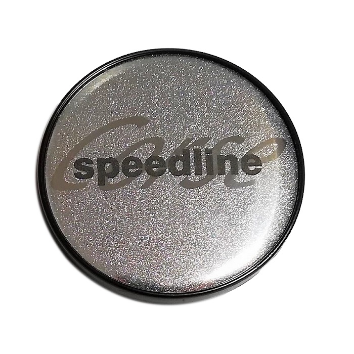 Cache moyeu SPEEDLINE CORSE Argent pailleté 56 mm