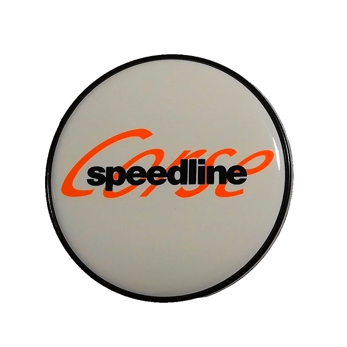 Cache moyeu SPEEDLINE CORSE Blanc & noir 56 mm