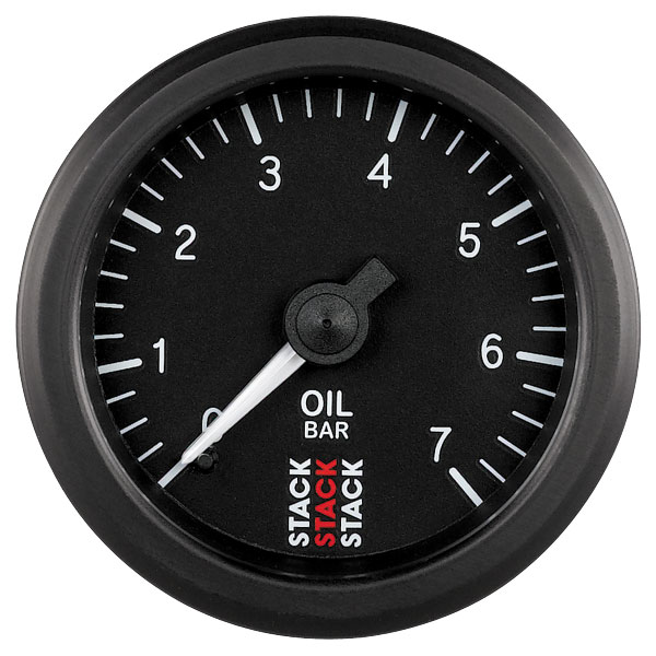 Manomètre STACK mécanique pression huile 0-7 bars- En vente sur