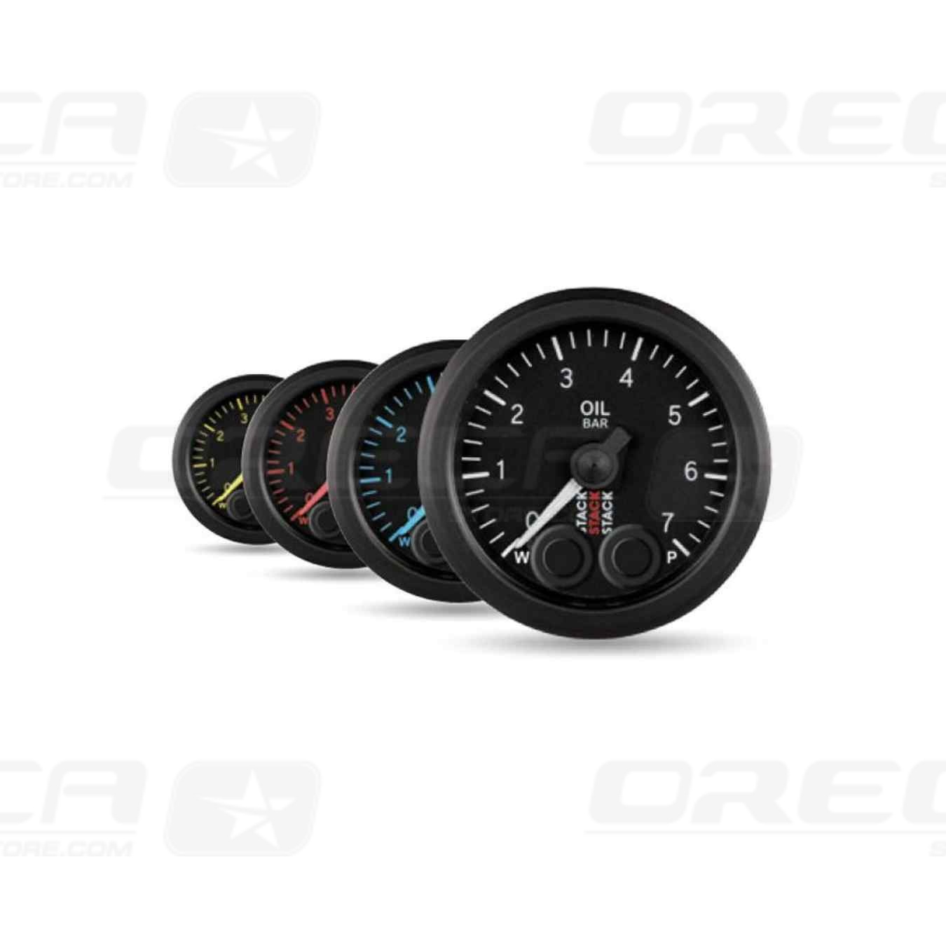 Manomètre STACK Pro Control pression d'huile 0-7 bars 726ST3501