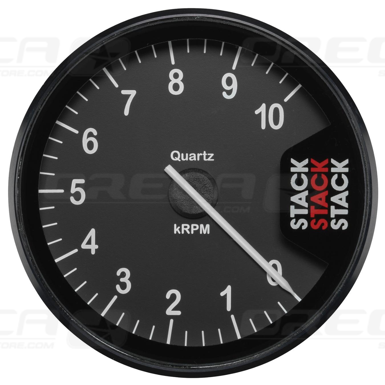 Compte-tours STACK ST200 Clubman Ø 80 mm 0-10000 trs / min Noir 726ST200010