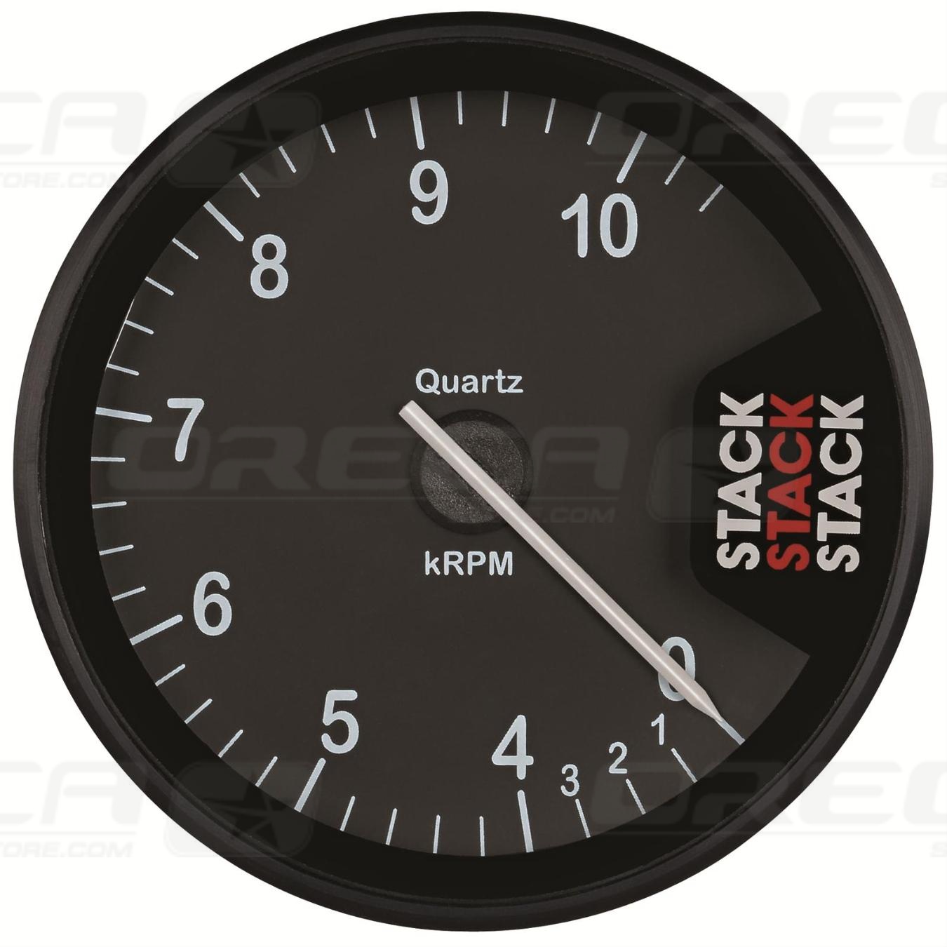 Compte-tours STACK ST200 Clubman Ø 80 mm 0-4-10500trs/min Noir 726ST200C