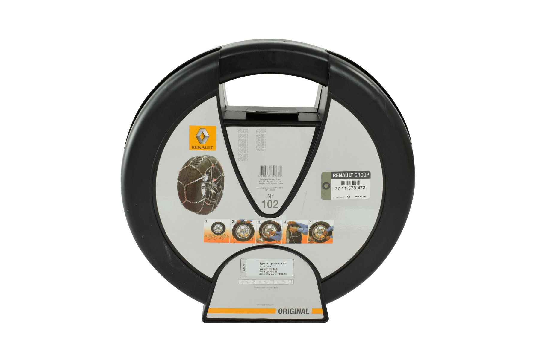 Chaînes à neige Standard 9 mm taille 102 (R18)