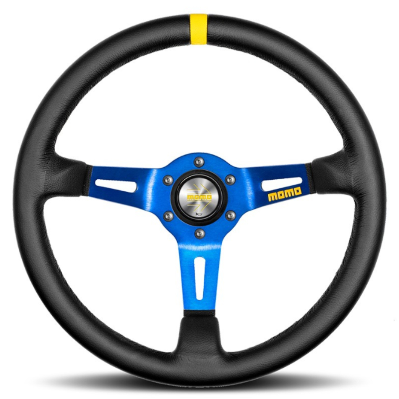 Volant MOMO MOD08 Cuir Bleu