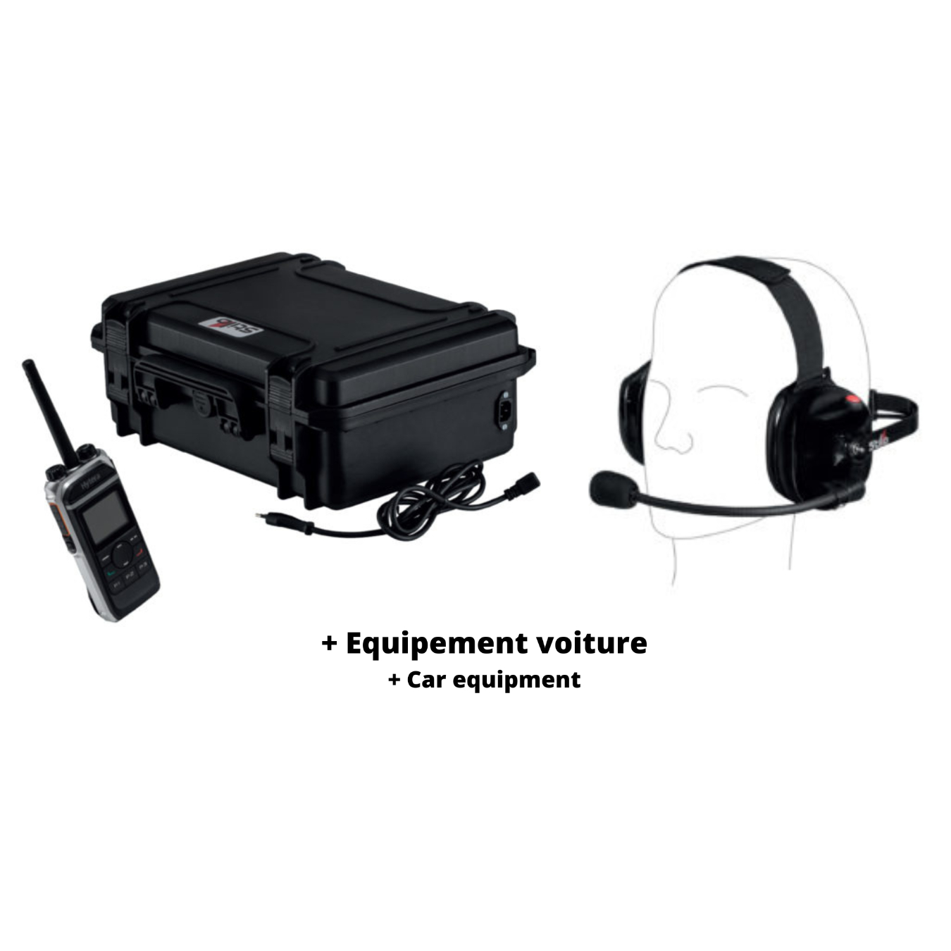 Kit liaison radio monoplace STILO 1 voiture 3 radios stands - Digital advanced