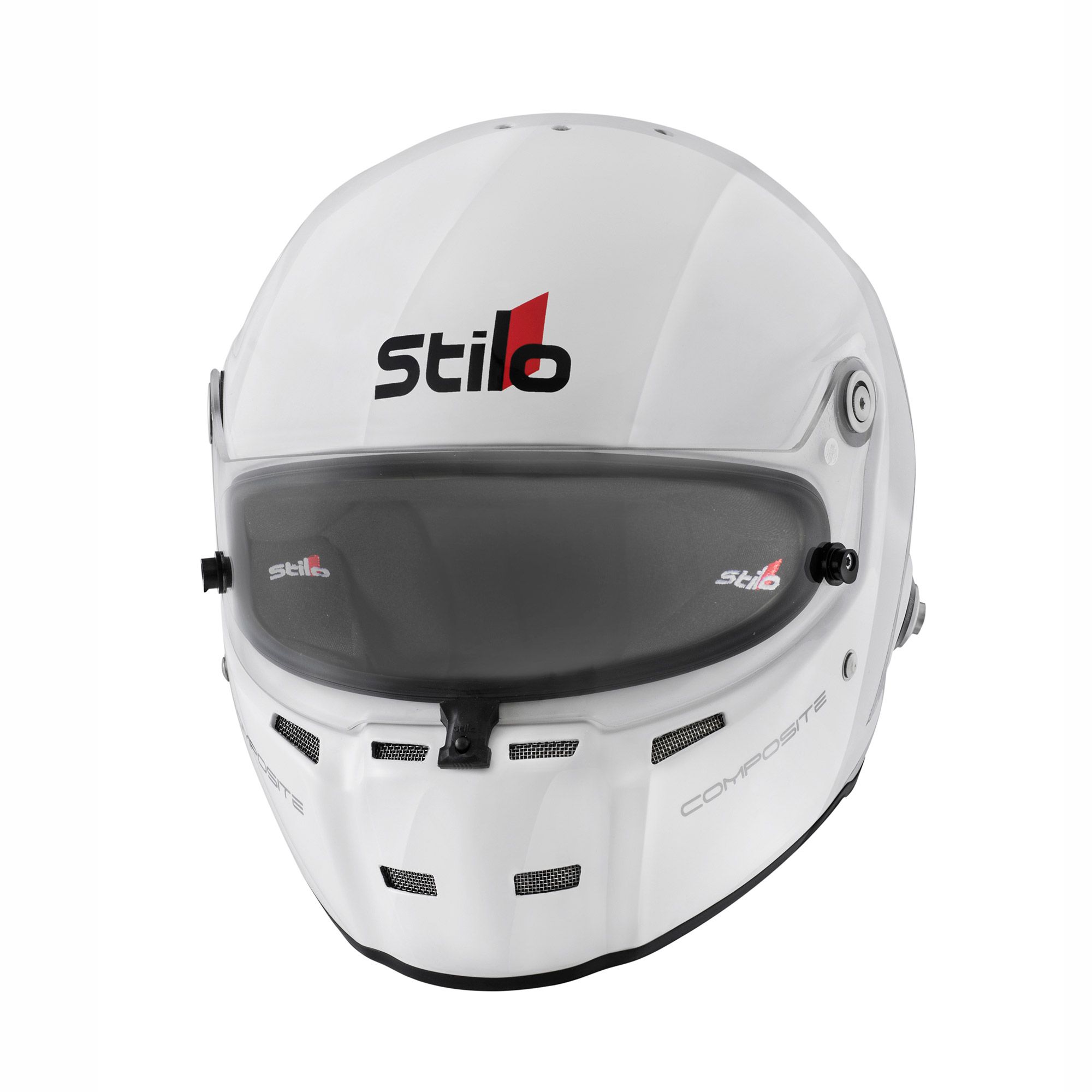 Casque Intégral STILO ST5 FN Composite HANS SNELL SA2020 Blanc intérieur noir