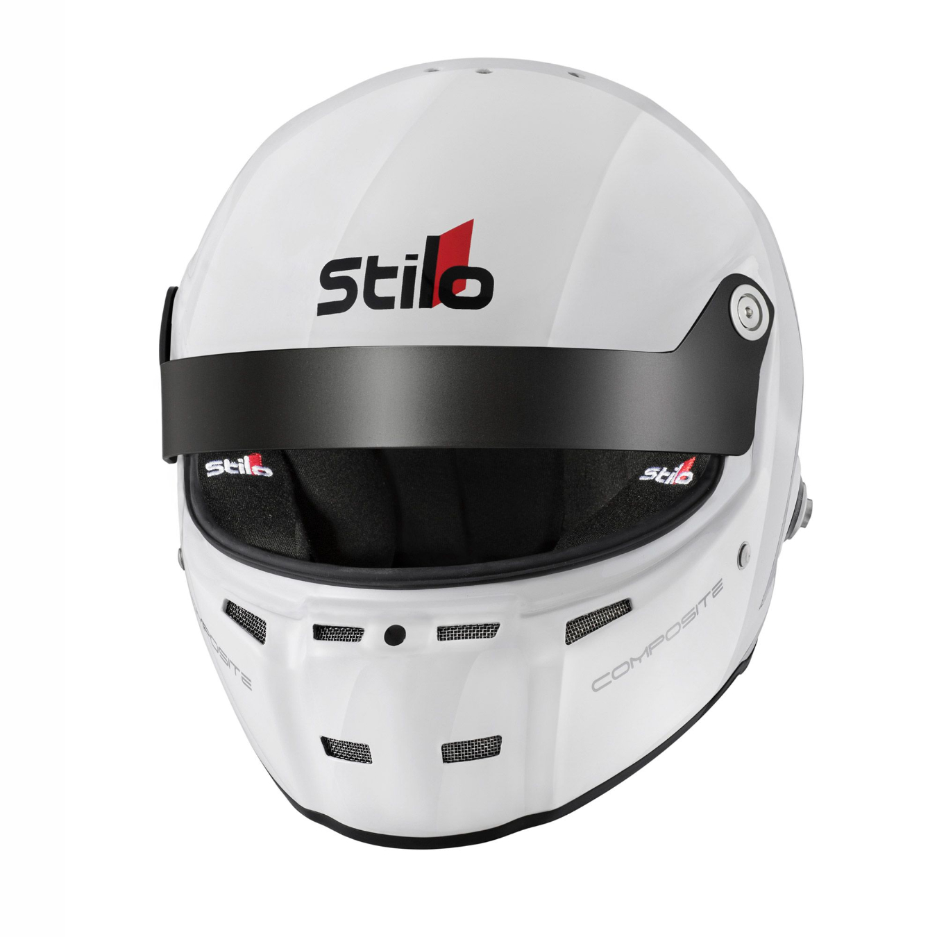 Casque intégral STILO ST5 GTN Composite HANS SNELL SA2020 Blanc intérieur noir