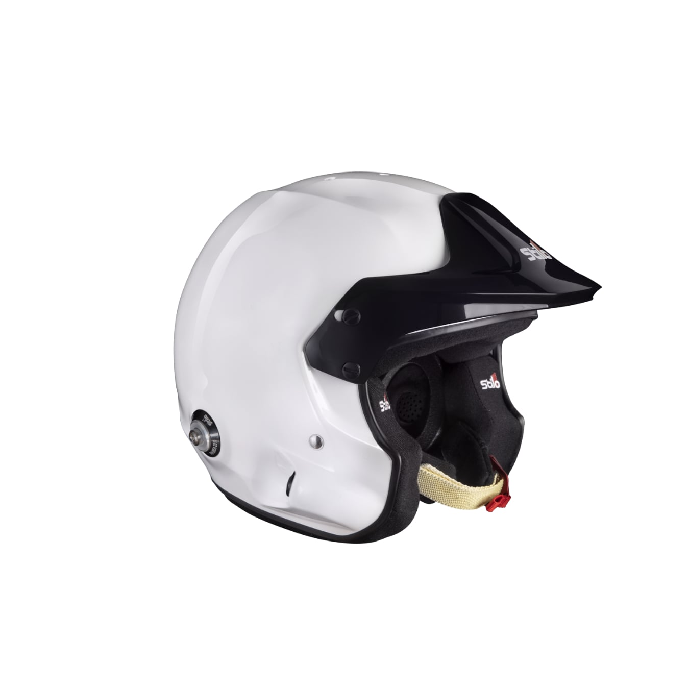 Casque jet FIA STILO Venti Trophy composite avec système HANS Blanc taille M