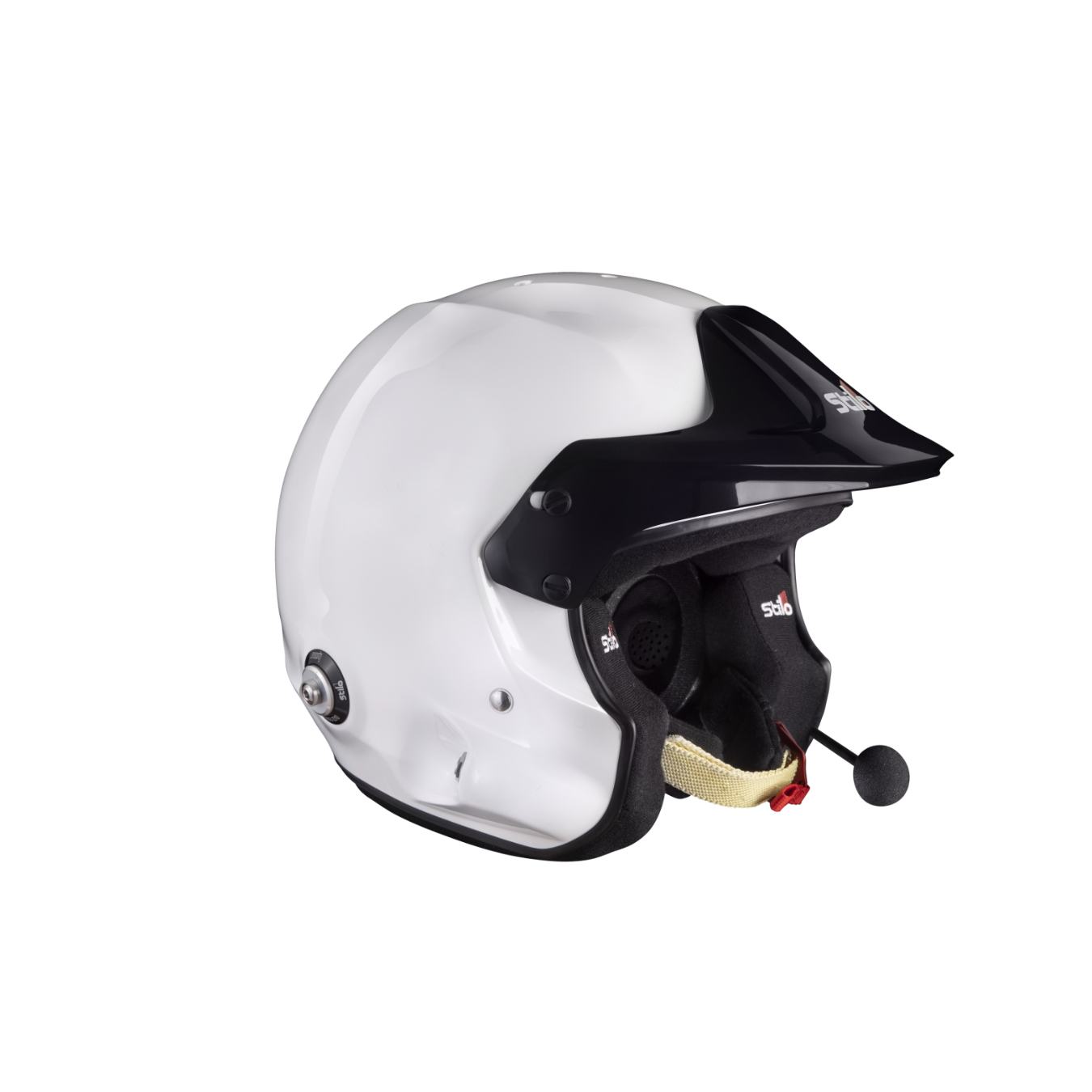 Casque jet FIA STILO Venti Trophy Rally composite avec système HANS Blanc taille M/L