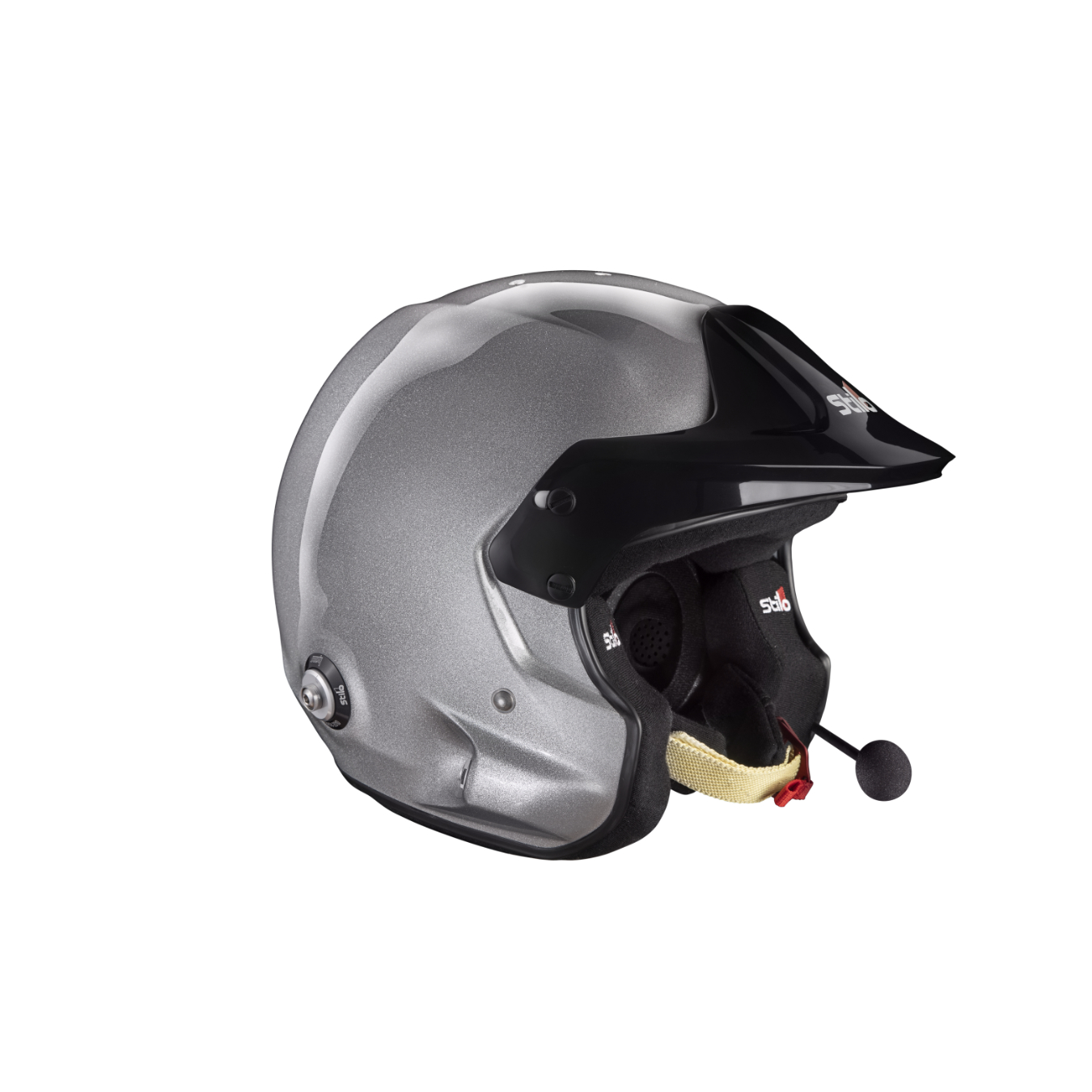 Casque jet FIA STILO Venti Trophy Rally composite avec système HANS Gris taille XL