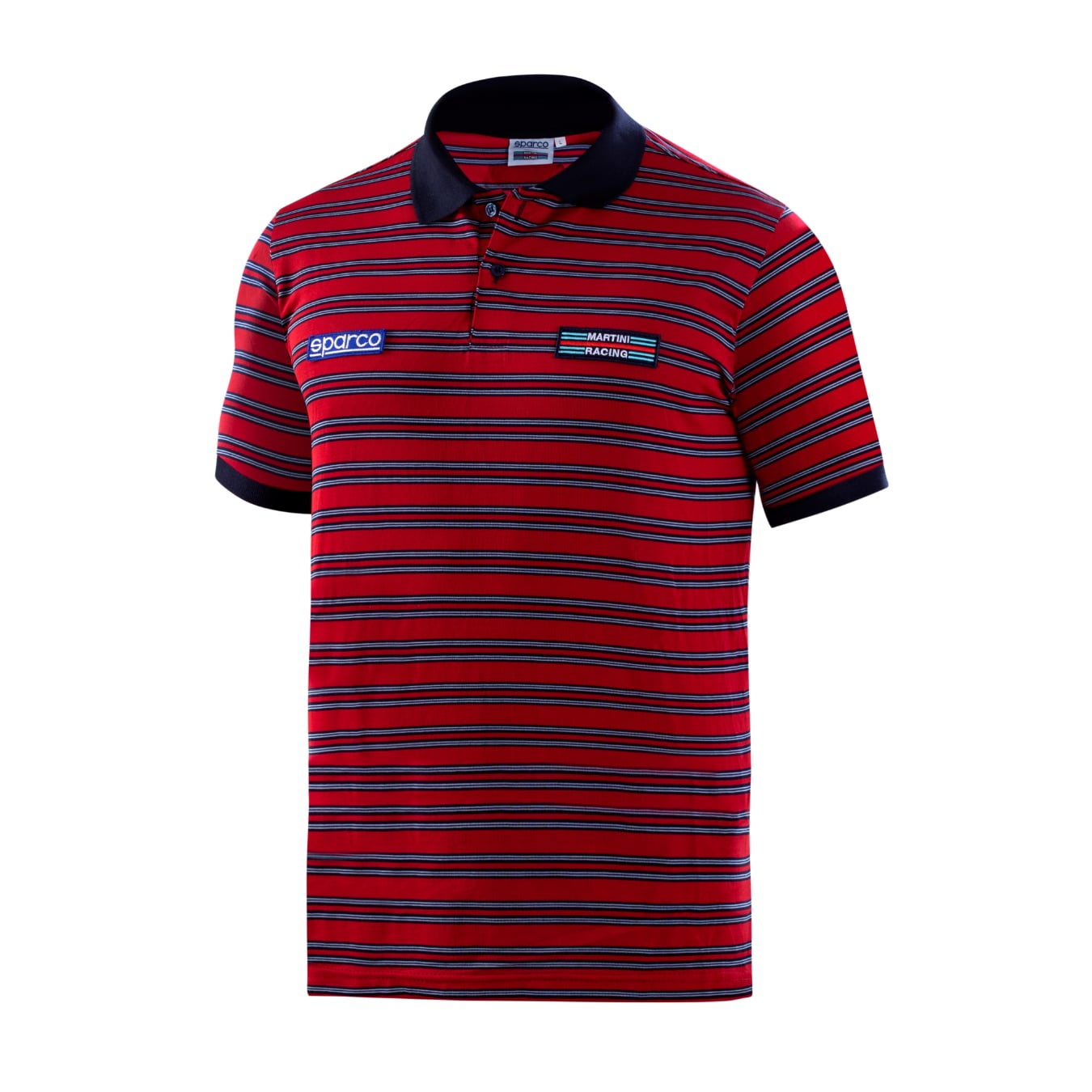 Polo rayé SPARCO MARTINI RACING Sportline rouge Homme taille XL