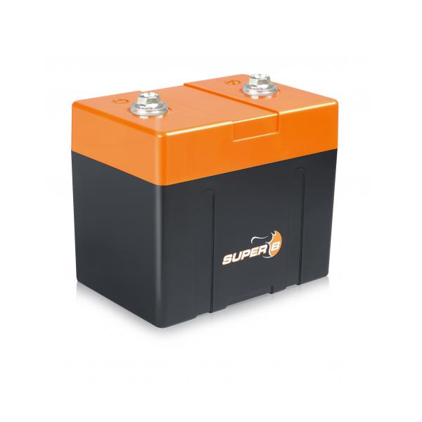 Batterie SUPER B au Lithium Fer Phosphate 7,8 A/h démarrage 450 A dimensions 120 x 93 x 82 mm