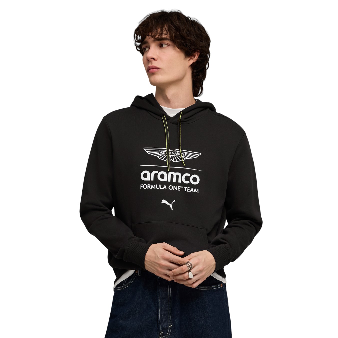 Sweat à capuche Aston Martin Essential Vert Homme