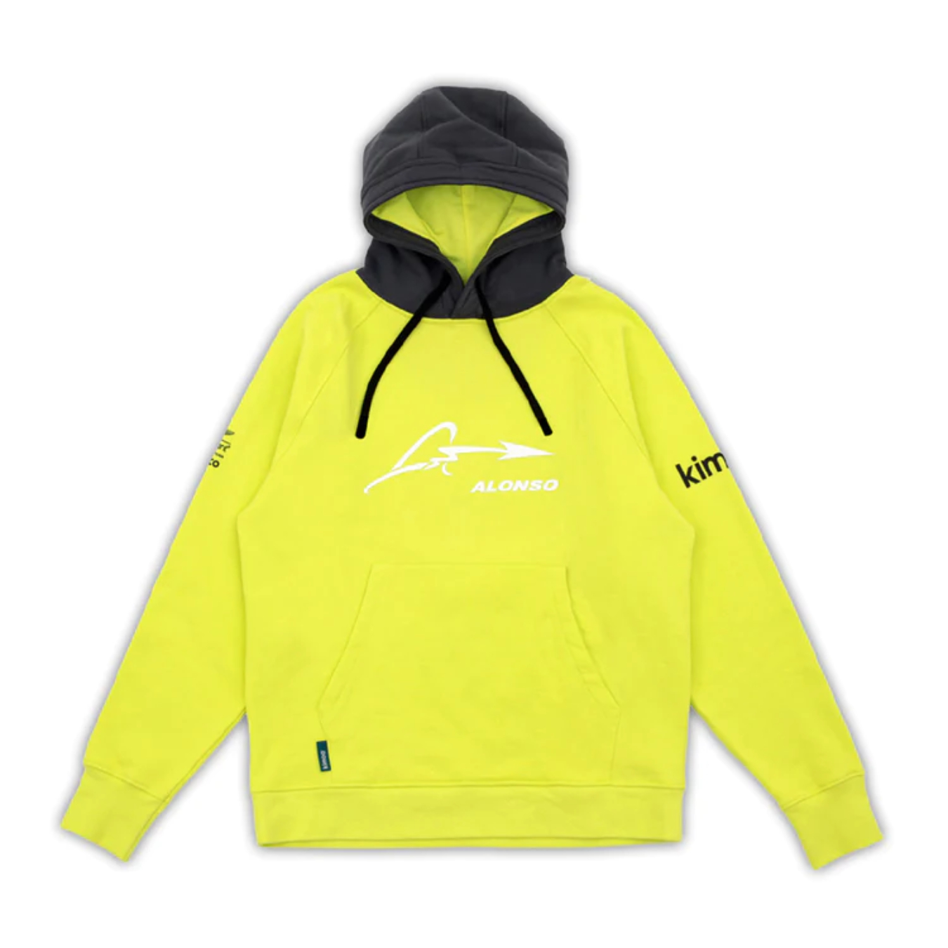 Sweat à Capuche ASTON MARTIN Fernando Alonso KIMOA Jaune pour homme