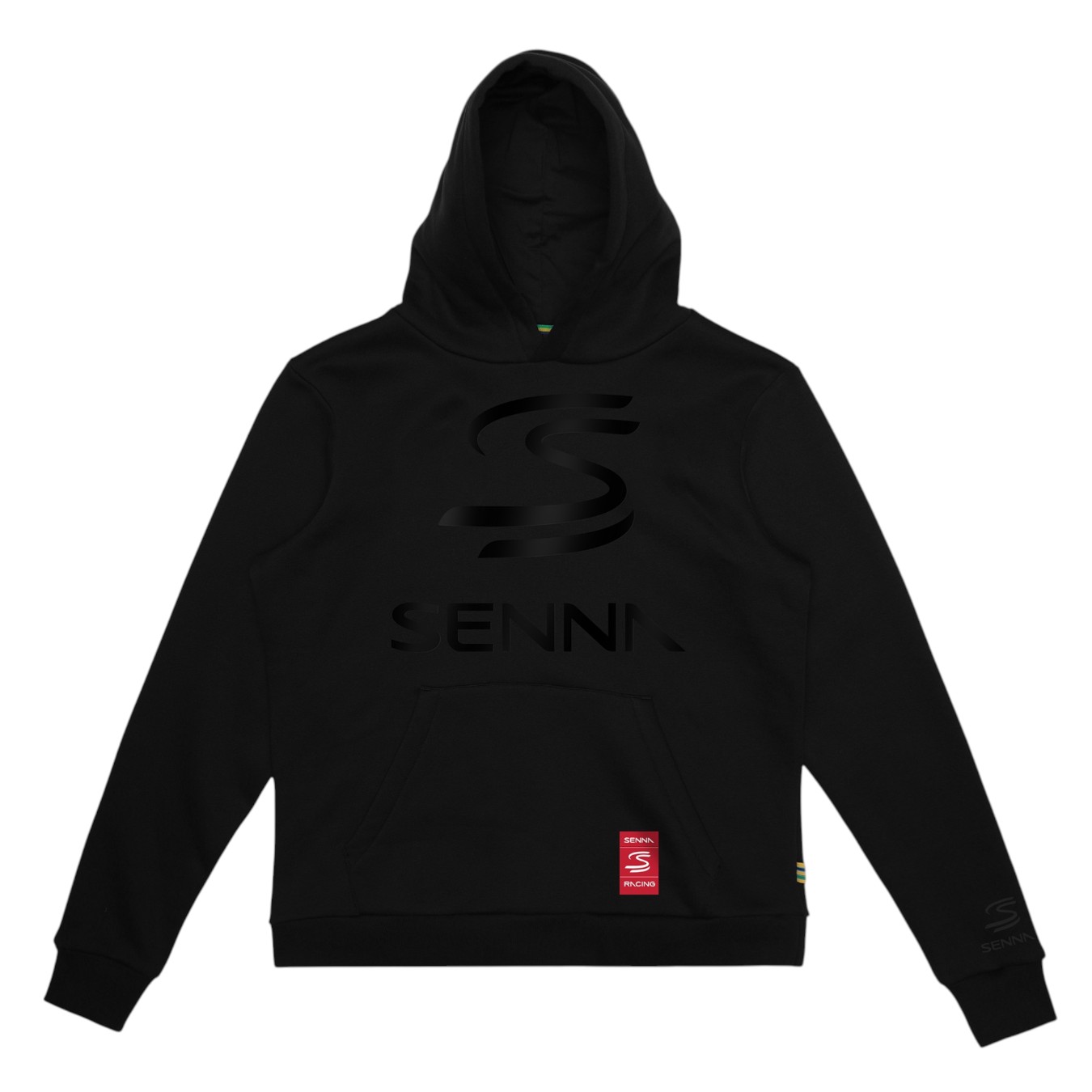 Sweat à Capuche Ayrton Senna Logo Noir
