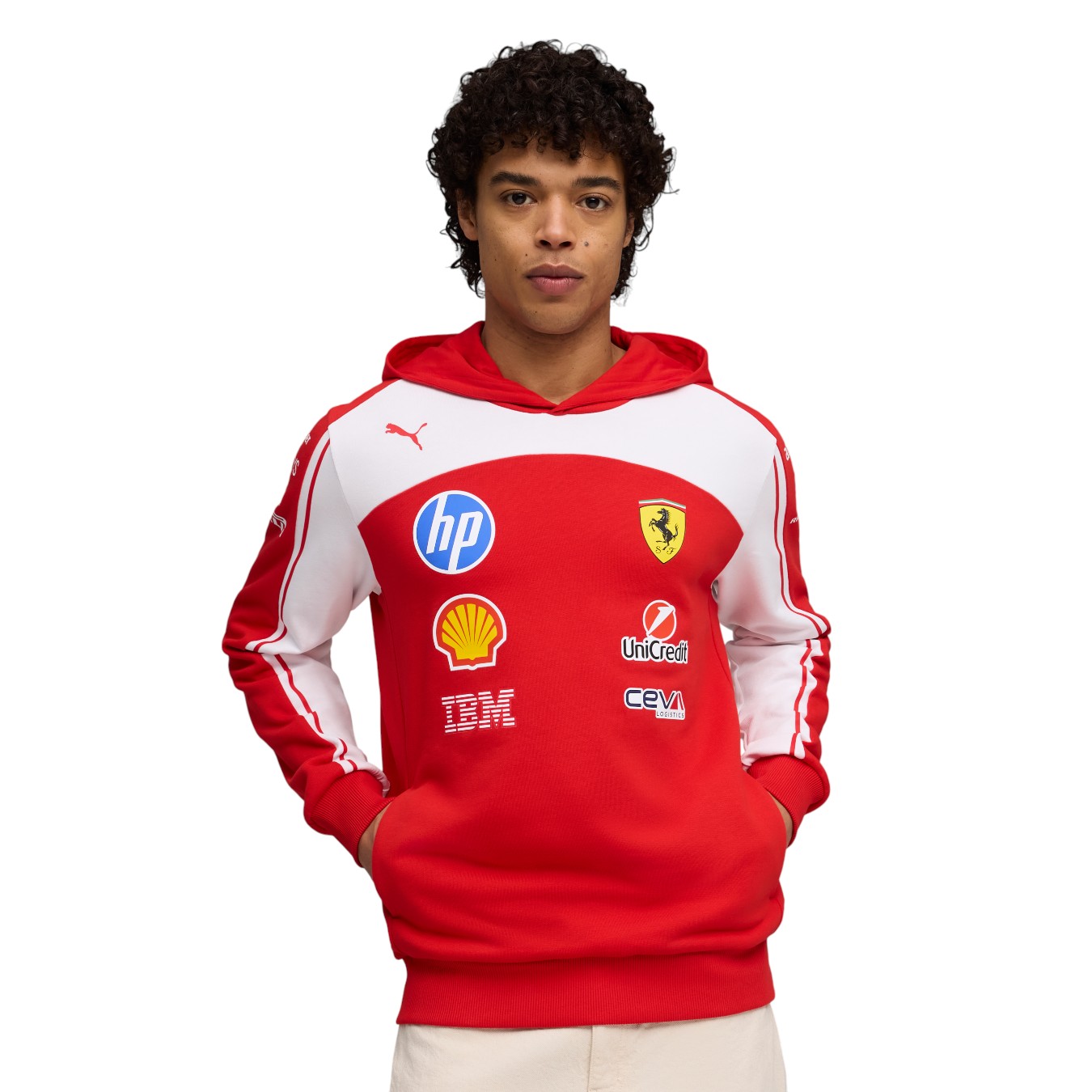 Sweat à capuche Ferrari F1 Team Rouge Homme